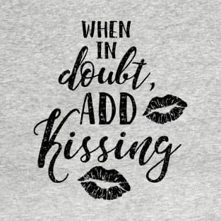 Kissing in Gray T-Shirt